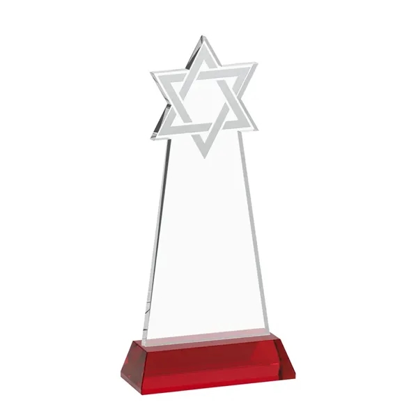 Crafted from premium optical crystal, this striking Star of David award... from ASI 84592 St Regis Group / St Regis