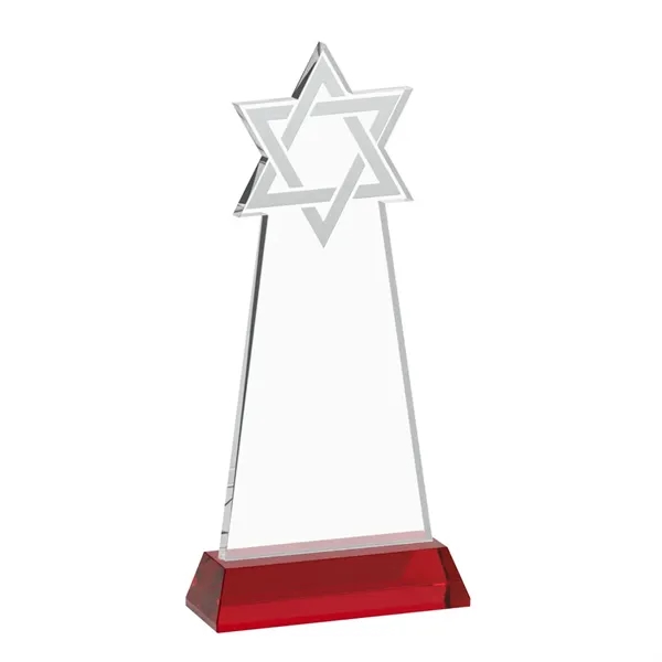 Crafted from premium optical crystal, this striking Star of David award... from ASI 84592 St Regis Group / St Regis