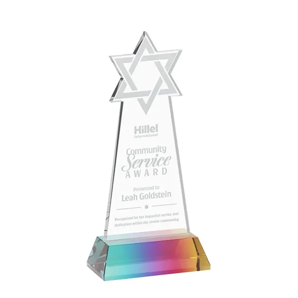 Crafted from premium optical crystal, this striking Star of David award... from ASI 84592 St Regis Group / St Regis