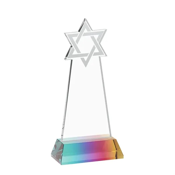 Crafted from premium optical crystal, this striking Star of David award... from ASI 84592 St Regis Group / St Regis