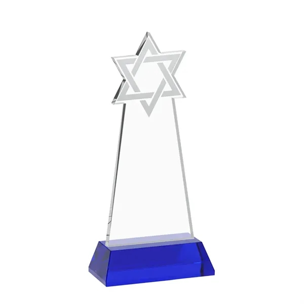 Crafted from premium optical crystal, this striking Star of David award... from ASI 84592 St Regis Group / St Regis