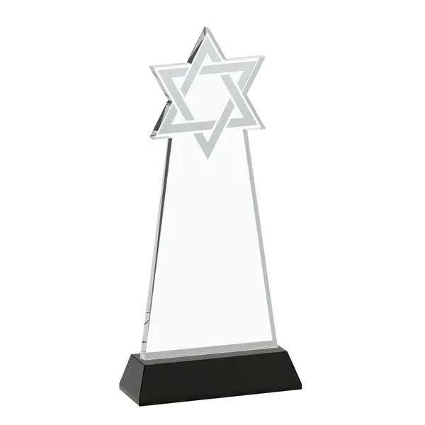 Crafted from premium optical crystal, this striking Star of David award... from ASI 84592 St Regis Group / St Regis