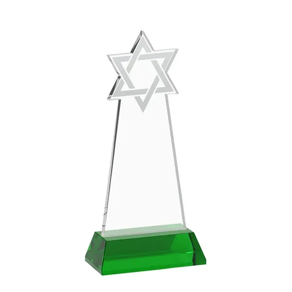 Crafted from premium optical crystal, this striking Star of David award... from ASI 84592 St Regis Group / St Regis