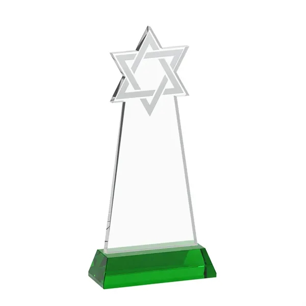 Crafted from premium optical crystal, this striking Star of David award... from ASI 84592 St Regis Group / St Regis