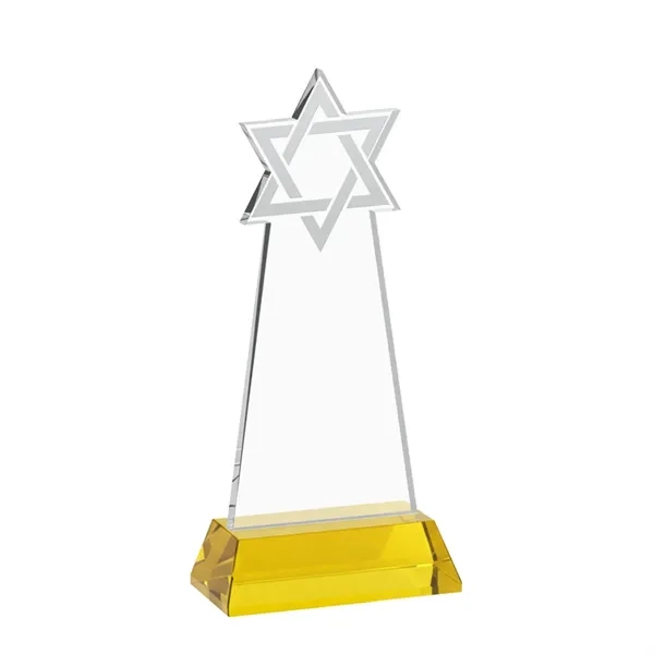 Crafted from premium optical crystal, this striking Star of David award... from ASI 84592 St Regis Group / St Regis