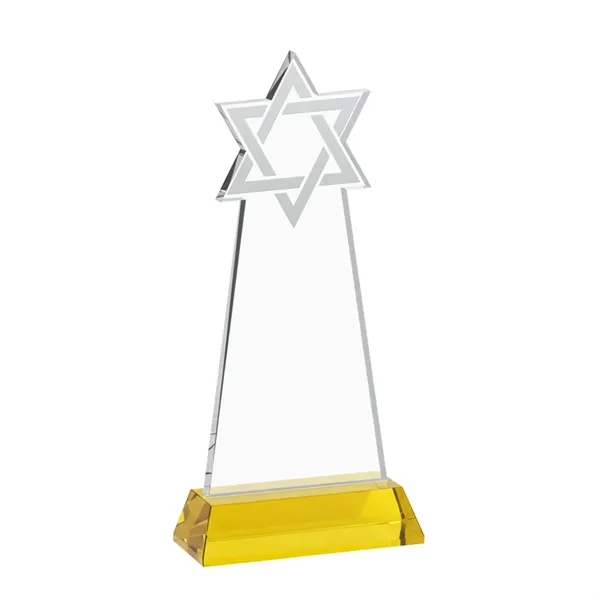 Crafted from premium optical crystal, this striking Star of David award... from ASI 84592 St Regis Group / St Regis