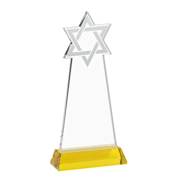 Crafted from premium optical crystal, this striking Star of David award... from ASI 84592 St Regis Group / St Regis