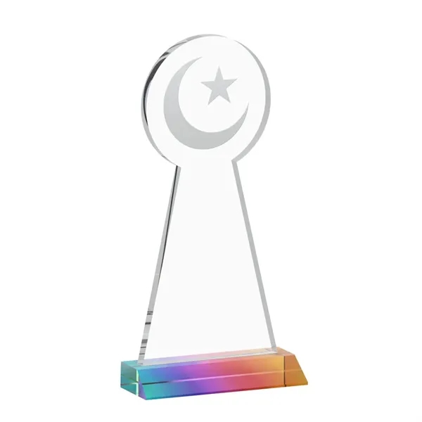 Item #AWARD AWS433-M Crescent & Star Award - Prismatic