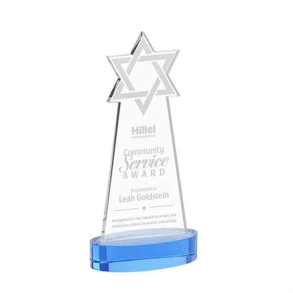 Crafted from premium optical crystal, this striking Star of David award... from ASI 84592 St Regis Group / St Regis