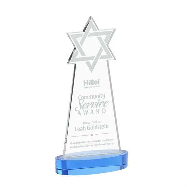 Crafted from premium optical crystal, this striking Star of David award... from ASI 84592 St Regis Group / St Regis