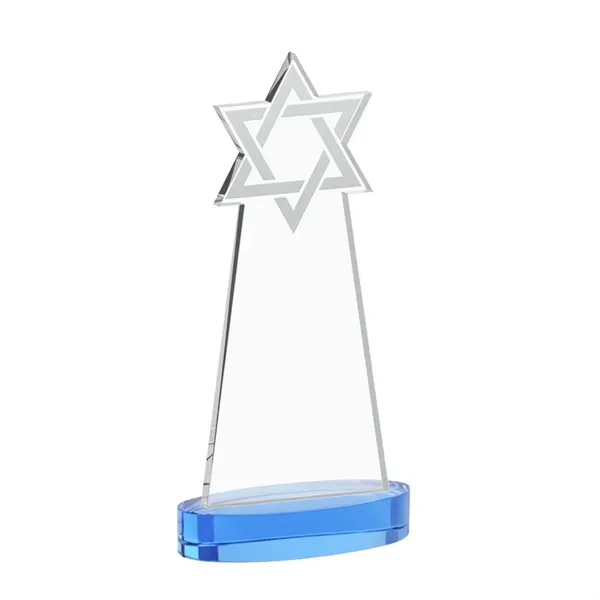 Crafted from premium optical crystal, this striking Star of David award... from ASI 84592 St Regis Group / St Regis