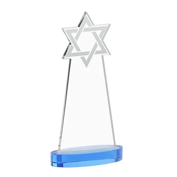 Crafted from premium optical crystal, this striking Star of David award... from ASI 84592 St Regis Group / St Regis