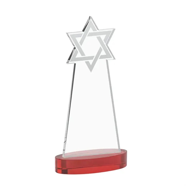 Crafted from premium optical crystal, this striking Star of David award... from ASI 84592 St Regis Group / St Regis