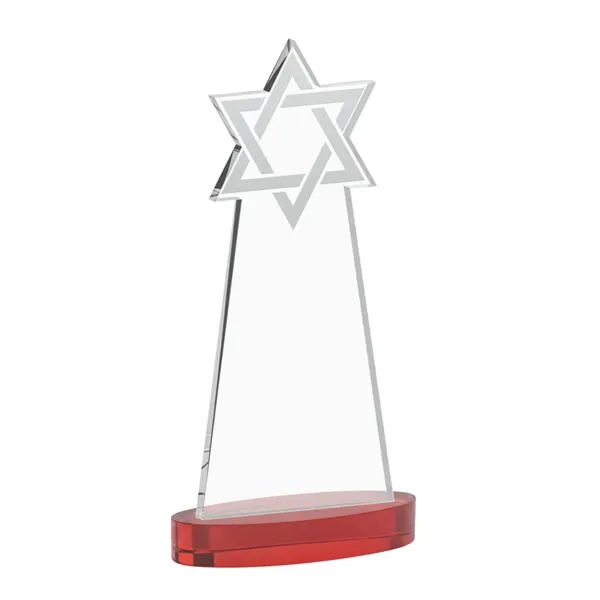 Crafted from premium optical crystal, this striking Star of David award... from ASI 84592 St Regis Group / St Regis