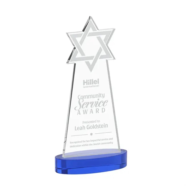 Crafted from premium optical crystal, this striking Star of David award... from ASI 84592 St Regis Group / St Regis