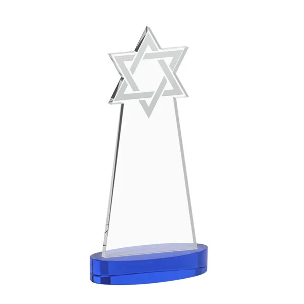 Crafted from premium optical crystal, this striking Star of David award... from ASI 84592 St Regis Group / St Regis
