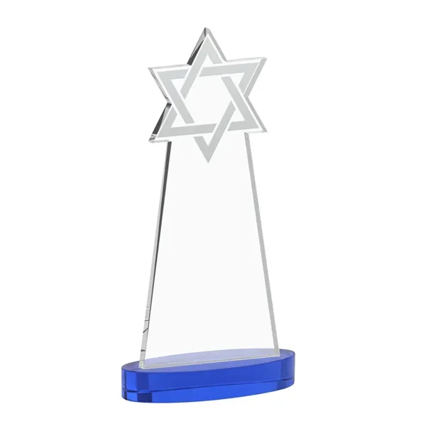 Crafted from premium optical crystal, this striking Star of David award... from ASI 84592 St Regis Group / St Regis