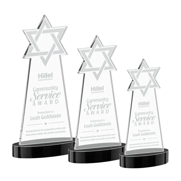 Crafted from premium optical crystal, this striking Star of David award... from ASI 84592 St Regis Group / St Regis