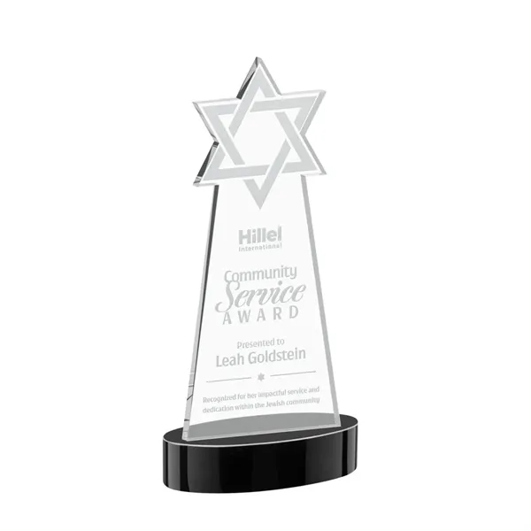 Crafted from premium optical crystal, this striking Star of David award... from ASI 84592 St Regis Group / St Regis