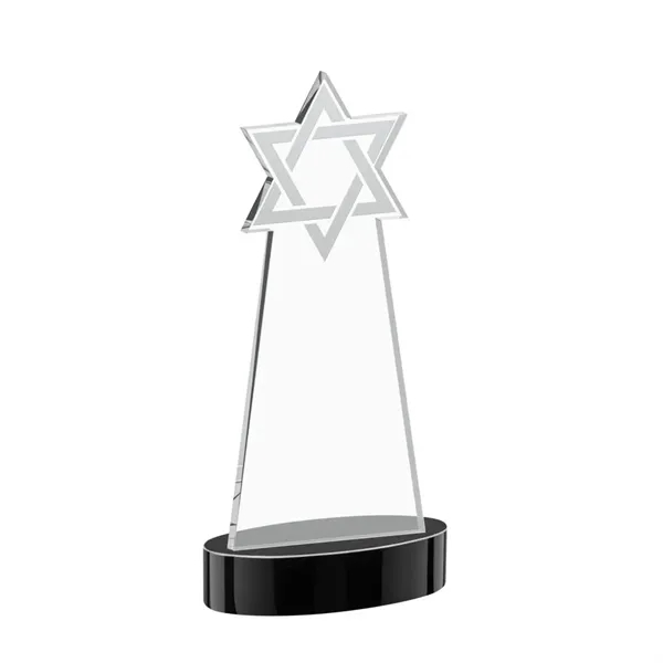Crafted from premium optical crystal, this striking Star of David award... from ASI 84592 St Regis Group / St Regis