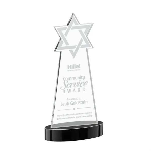Crafted from premium optical crystal, this striking Star of David award... from ASI 84592 St Regis Group / St Regis
