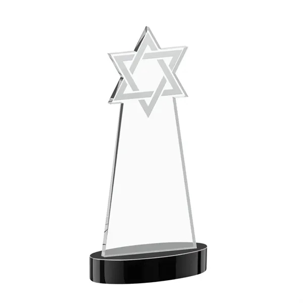 Crafted from premium optical crystal, this striking Star of David award... from ASI 84592 St Regis Group / St Regis