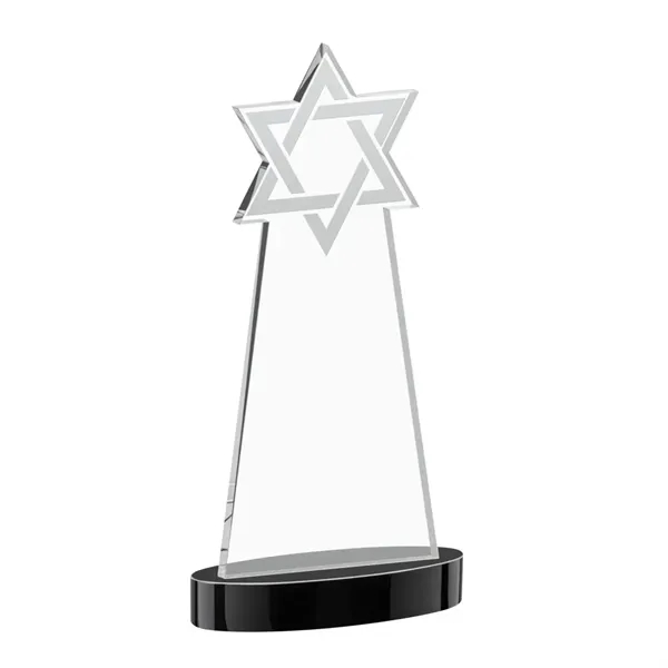 Crafted from premium optical crystal, this striking Star of David award... from ASI 84592 St Regis Group / St Regis
