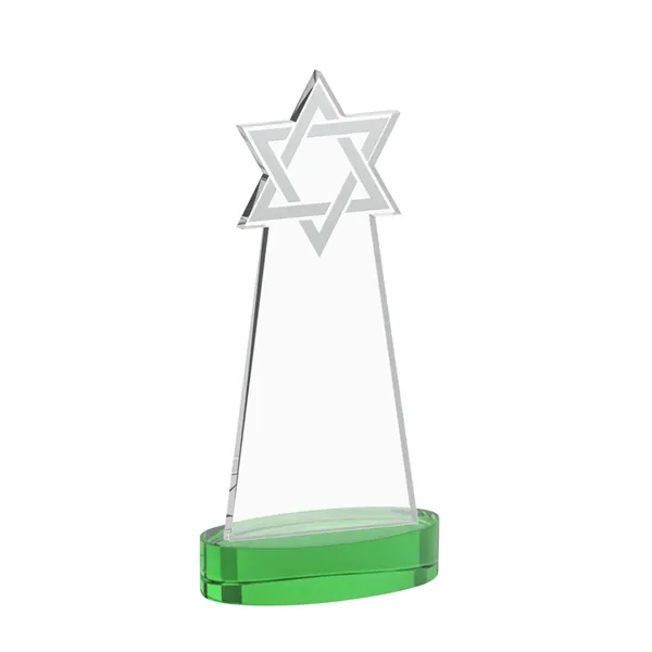 Crafted from premium optical crystal, this striking Star of David award... from ASI 84592 St Regis Group / St Regis