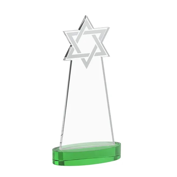 Crafted from premium optical crystal, this striking Star of David award... from ASI 84592 St Regis Group / St Regis