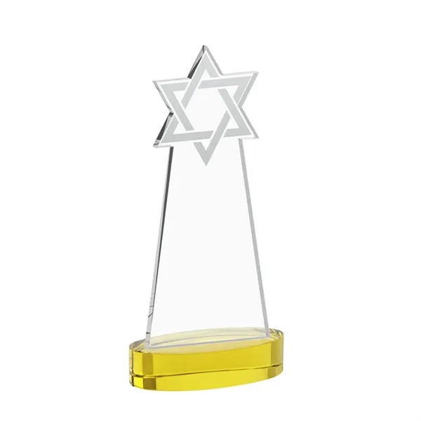 Crafted from premium optical crystal, this striking Star of David award... from ASI 84592 St Regis Group / St Regis