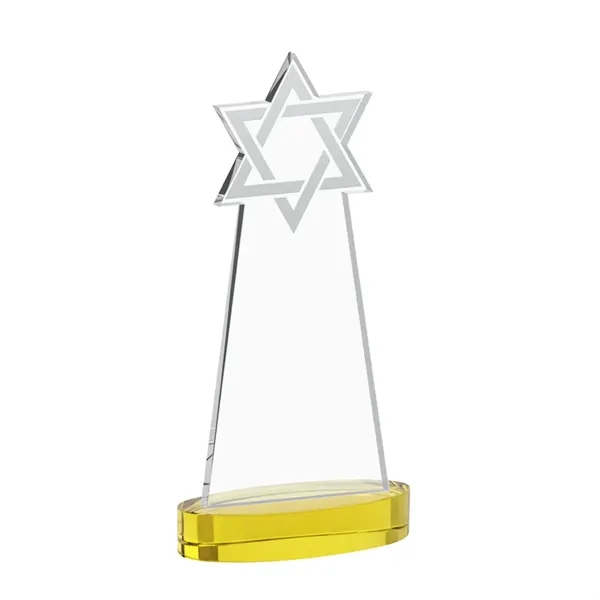 Crafted from premium optical crystal, this striking Star of David award... from ASI 84592 St Regis Group / St Regis