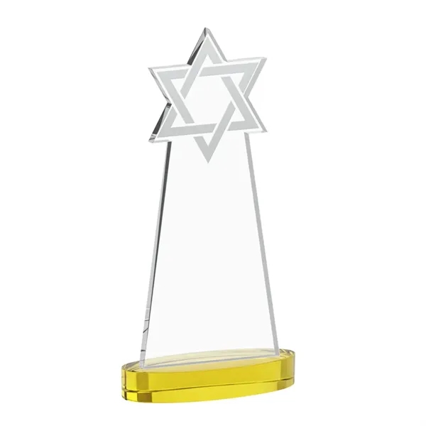 Crafted from premium optical crystal, this striking Star of David award... from ASI 84592 St Regis Group / St Regis