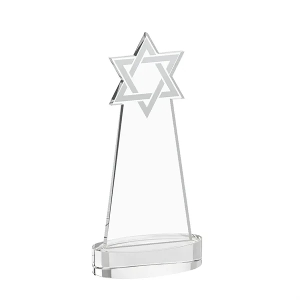 Crafted from premium optical crystal, this striking Star of David award... from ASI 84592 St Regis Group / St Regis