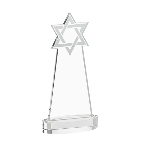 Crafted from premium optical crystal, this striking Star of David award... from ASI 84592 St Regis Group / St Regis