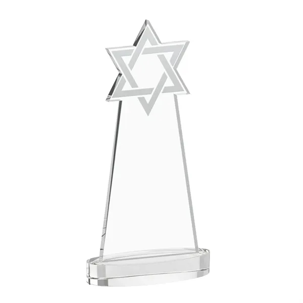 Crafted from premium optical crystal, this striking Star of David award... from ASI 84592 St Regis Group / St Regis
