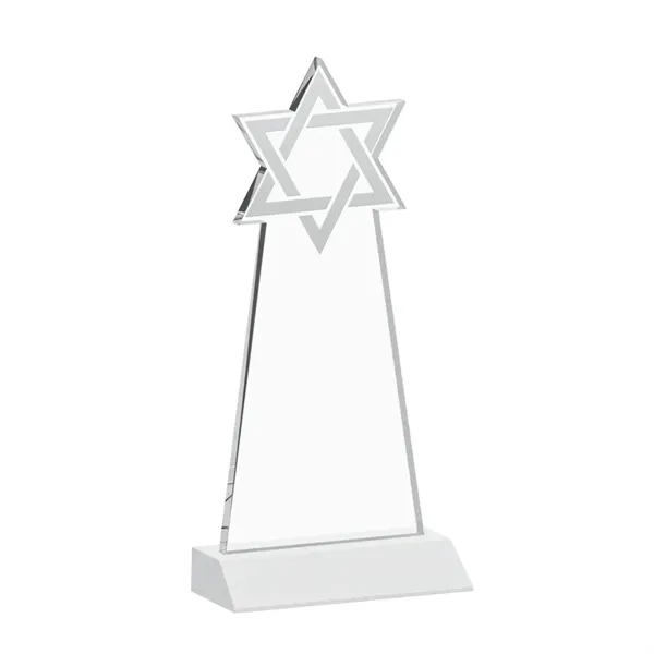 Crafted from premium optical crystal, this striking Star of David award... from ASI 84592 St Regis Group / St Regis