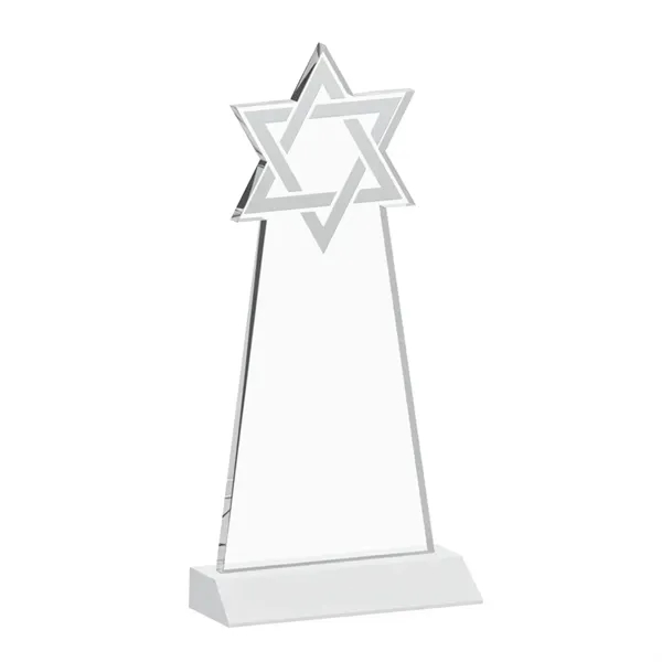 Crafted from premium optical crystal, this striking Star of David award... from ASI 84592 St Regis Group / St Regis