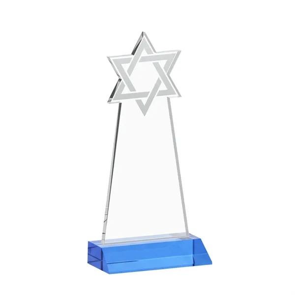 Crafted from premium optical crystal, this striking Star of David award... from ASI 84592 St Regis Group / St Regis