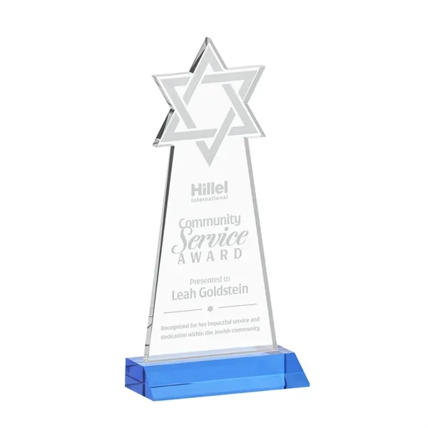 Crafted from premium optical crystal, this striking Star of David award... from ASI 84592 St Regis Group / St Regis
