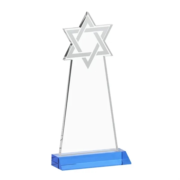 Crafted from premium optical crystal, this striking Star of David award... from ASI 84592 St Regis Group / St Regis