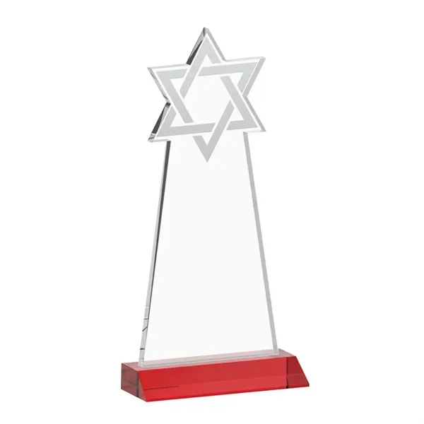 Crafted from premium optical crystal, this striking Star of David award... from ASI 84592 St Regis Group / St Regis
