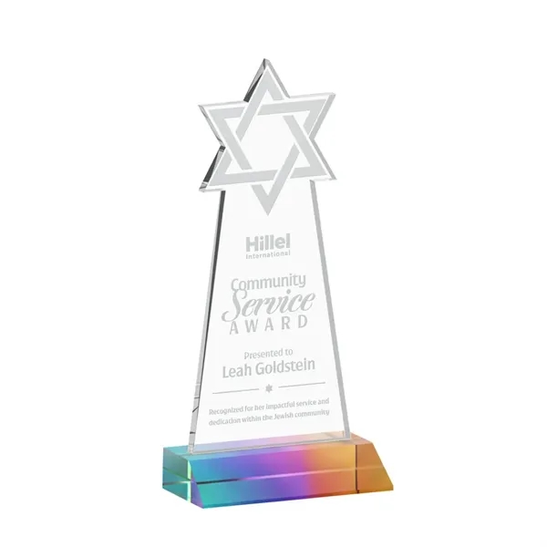 Crafted from premium optical crystal, this striking Star of David award... from ASI 84592 St Regis Group / St Regis