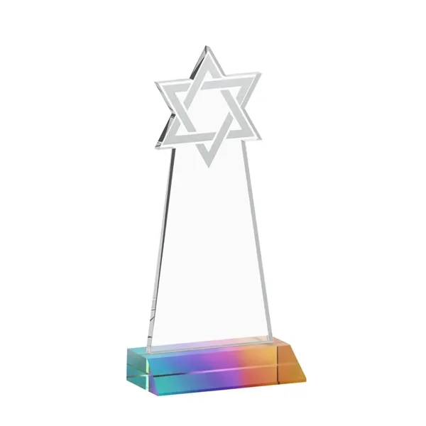 Crafted from premium optical crystal, this striking Star of David award... from ASI 84592 St Regis Group / St Regis