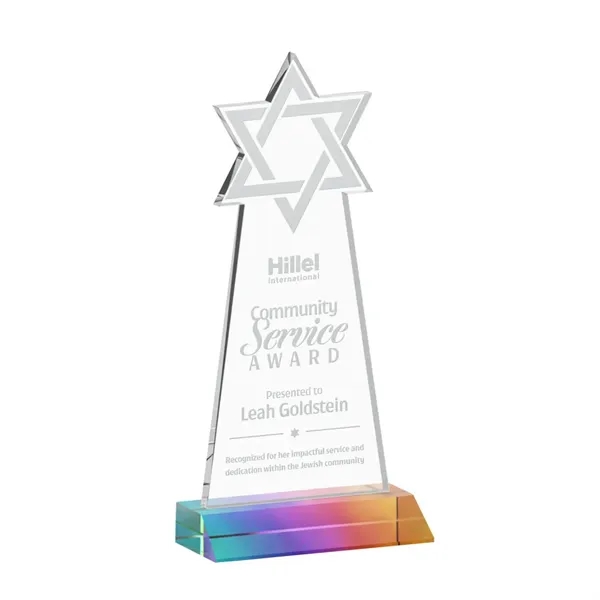 Crafted from premium optical crystal, this striking Star of David award... from ASI 84592 St Regis Group / St Regis