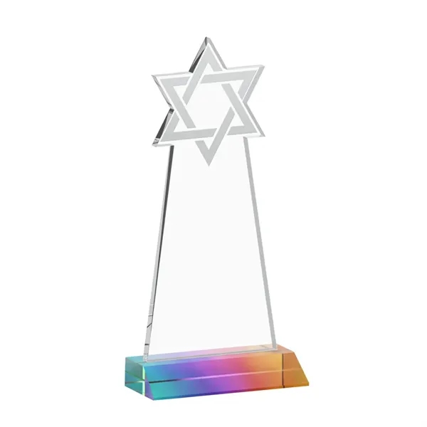 Crafted from premium optical crystal, this striking Star of David award... from ASI 84592 St Regis Group / St Regis