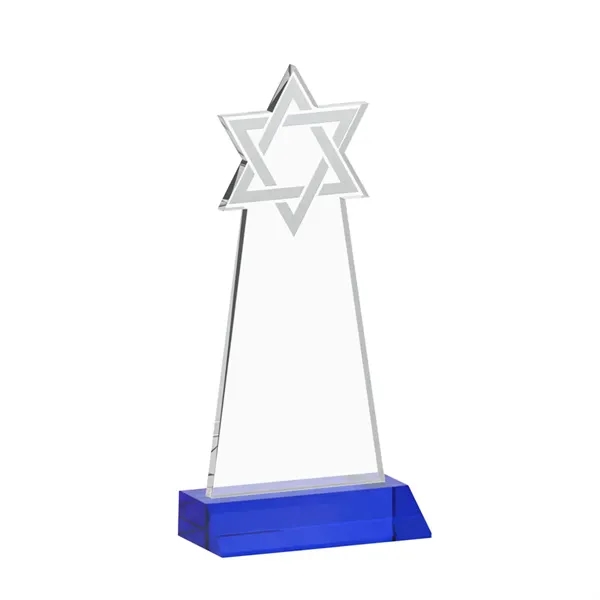 Crafted from premium optical crystal, this striking Star of David award... from ASI 84592 St Regis Group / St Regis