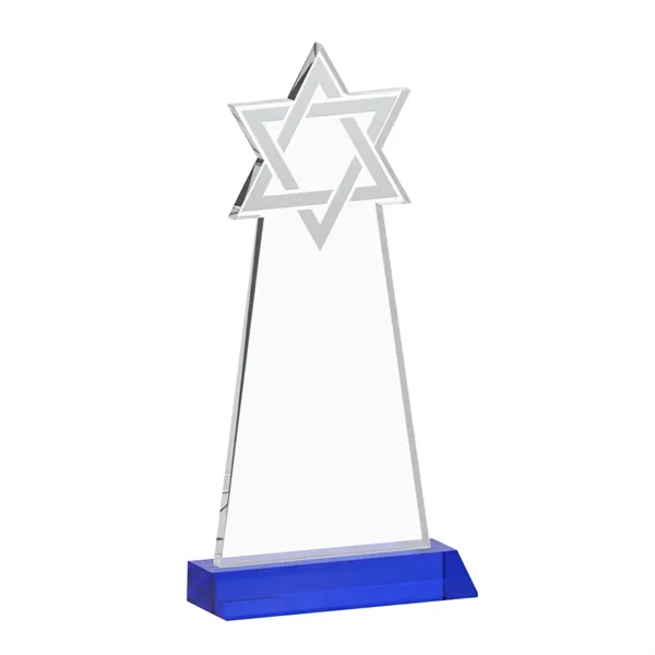 Crafted from premium optical crystal, this striking Star of David award... from ASI 84592 St Regis Group / St Regis