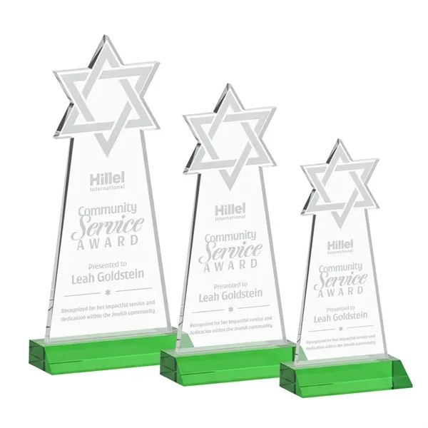 Crafted from premium optical crystal, this striking Star of David award... from ASI 84592 St Regis Group / St Regis