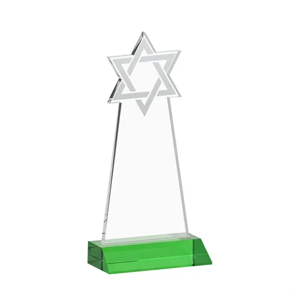 Crafted from premium optical crystal, this striking Star of David award... from ASI 84592 St Regis Group / St Regis