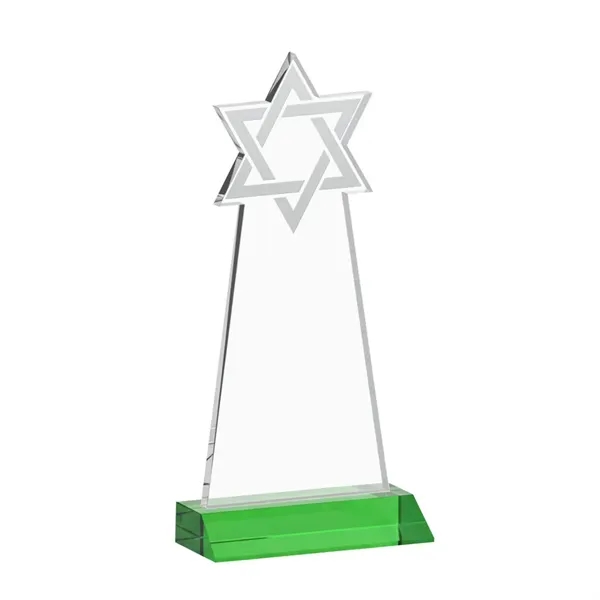 Crafted from premium optical crystal, this striking Star of David award... from ASI 84592 St Regis Group / St Regis